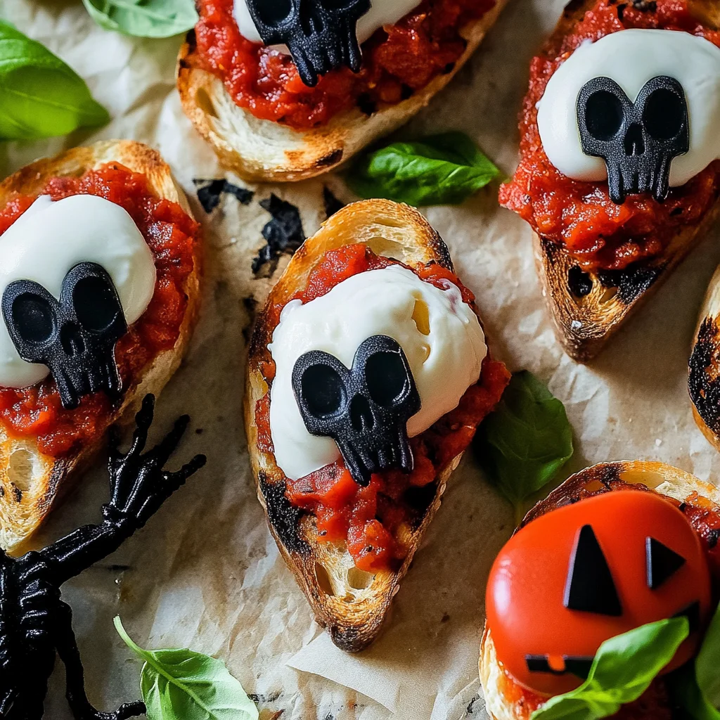 Halloween Bruschetta Appetizer