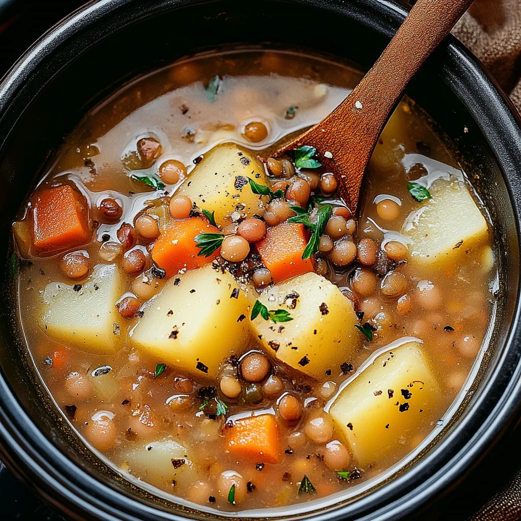 Hearty Lentil and Potato Soup