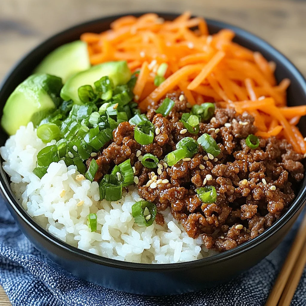 Korean Ground Beef Bowl