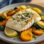 Lemon Herb White Fish with Sauted Vegetables