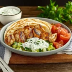 Mediterranean Chicken Gyros with Creamy Feta Tzatziki