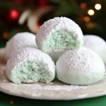 Minty Snowball Cookies