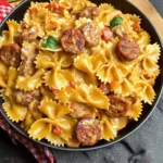 One Pot Creamy Cajun Sausage Pasta
