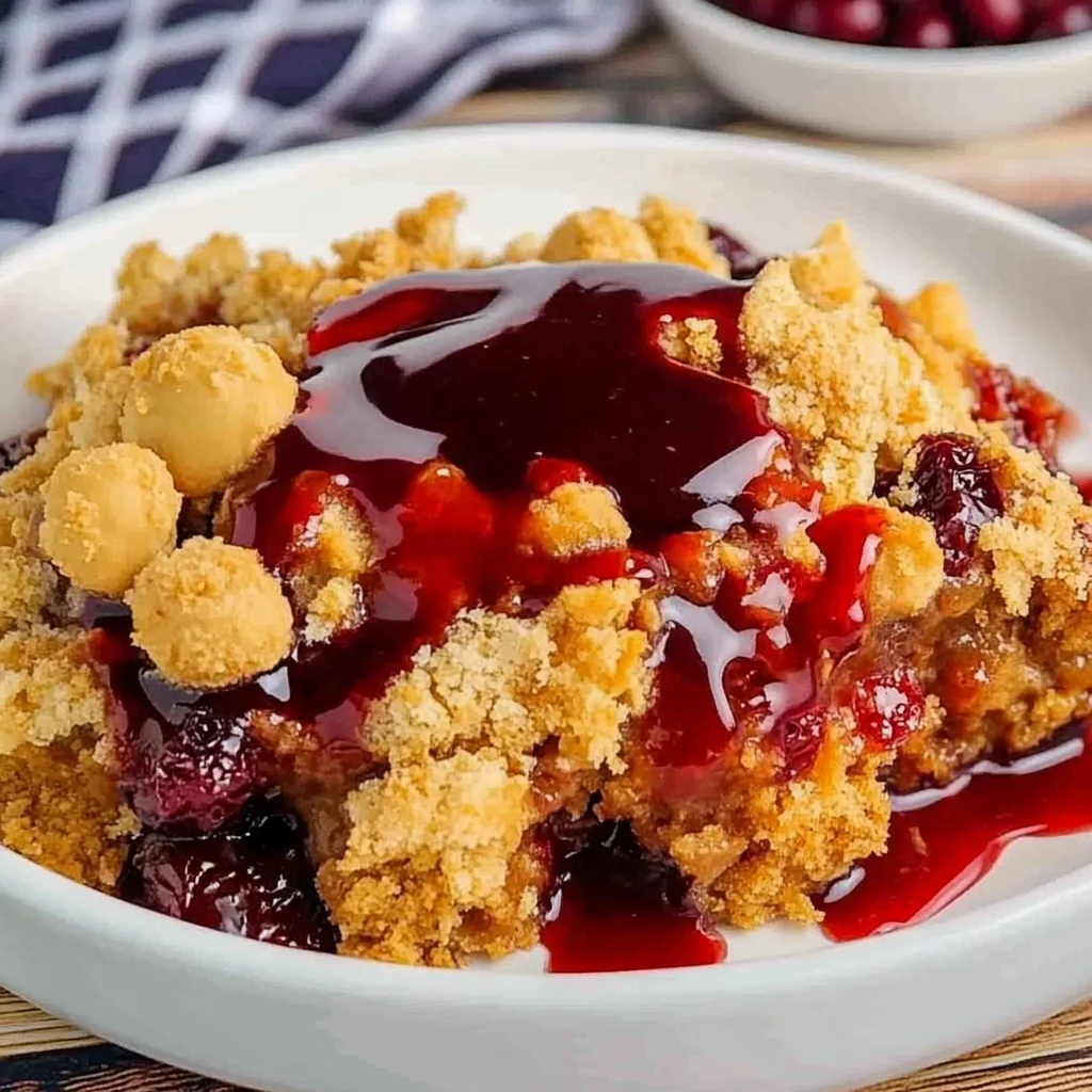 Peanut Butter and Jelly Cobbler