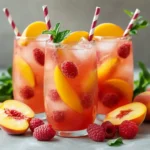 Raspberry Peach Lemonade