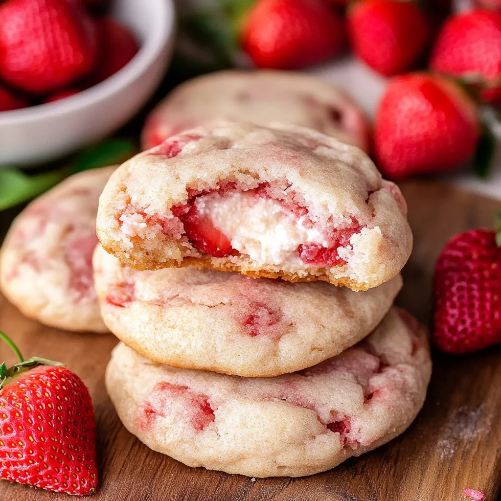 Strawberry Cheesecake Cookies
