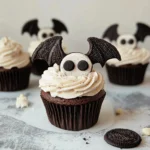 Vegan Oreo Bat Cupcakes