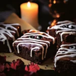 spooky mummy brownies