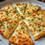Air Fryer Cheesy Tortilla Garlic Bread
