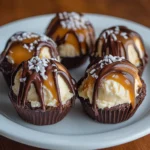 Chocolate Caramel Cheesecake Bites