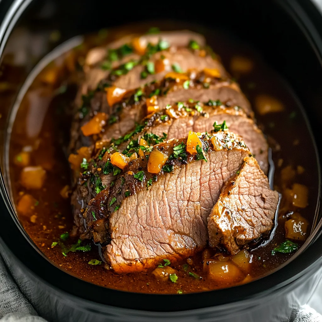 Crock Pot Apricot beef Tenderloin for Effortless Weeknight Wins