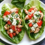 Greek Chicken Lettuce Wraps with Feta: A Flavorful Delight!