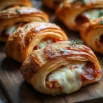 Mozzarella Pepperoni Croissant Rolls