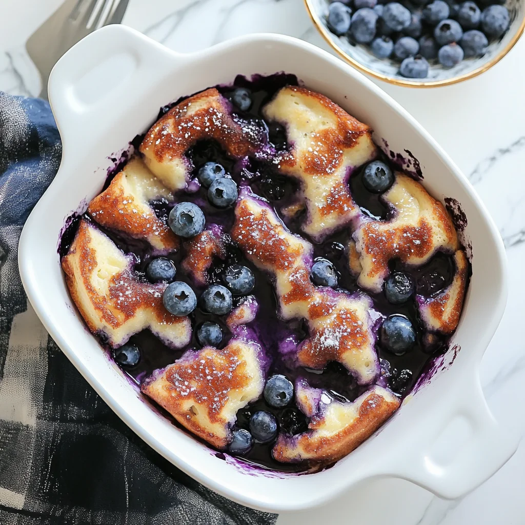 Overnight Blueberry French Toast Casserole