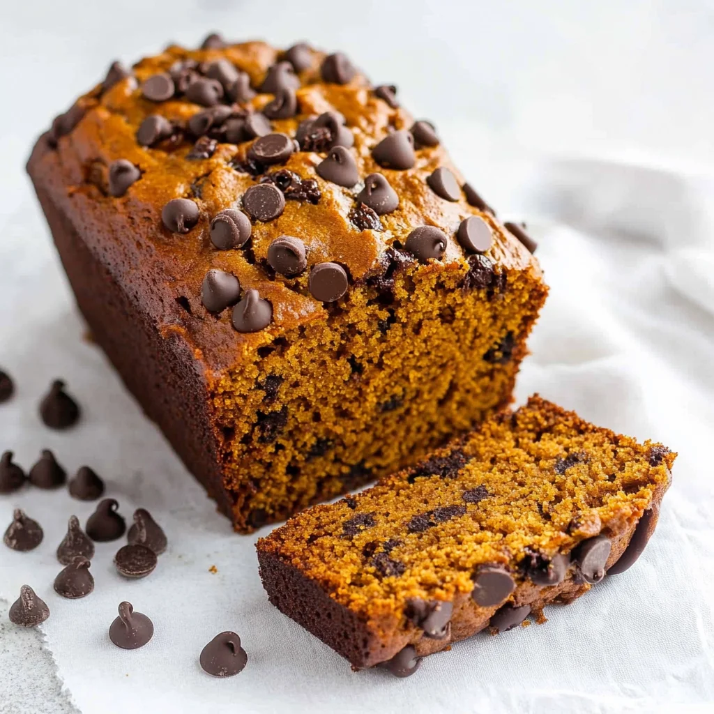 Pumpkin Chocolate Chip Bread