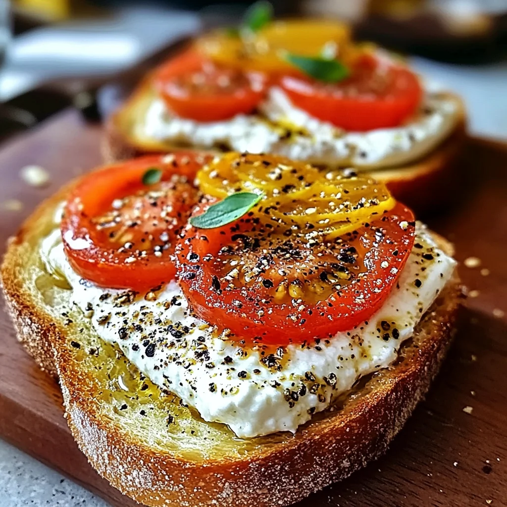 Ricotta & Tomato Sourdough Toast – Quick 15-Minute Favorite