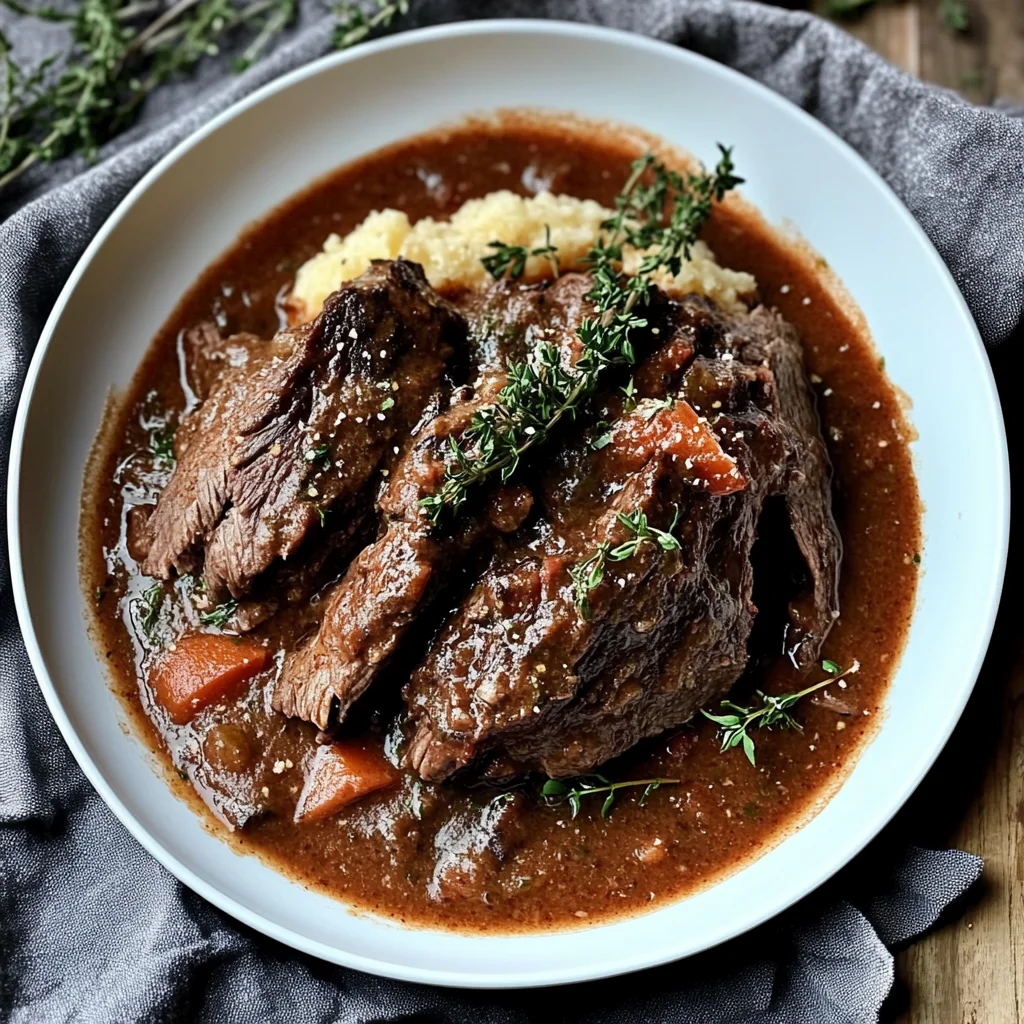 Savory Stracotto Recipe: Italian Pot Roast with Creamy Polenta