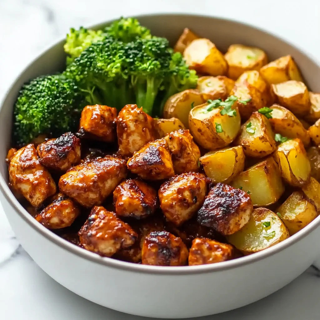 Skinny Chicken and Roasted Potato Bowl