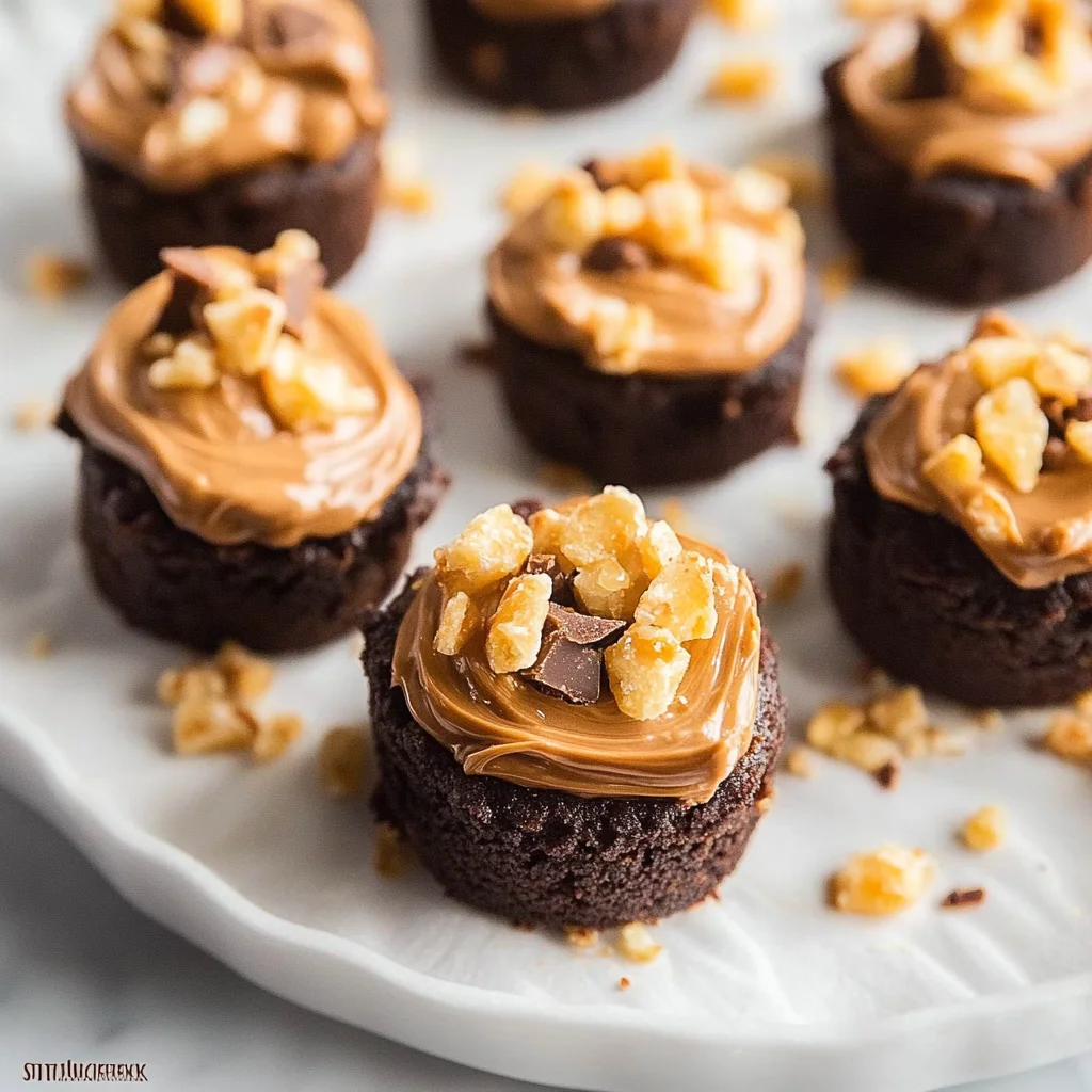 Snickers Brownie Bites