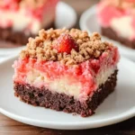 Strawberry Crunch Brownies