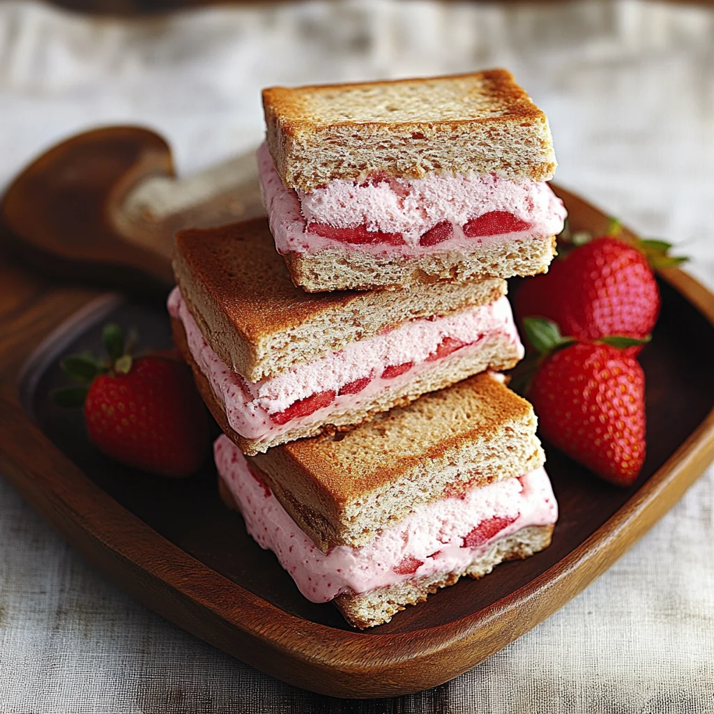 Strawberry Ice Cream Sandwiches