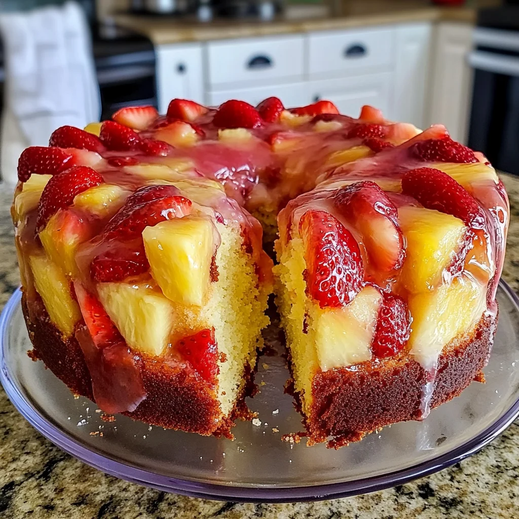 Strawberry Pineapple Pound Cake Recipe