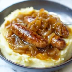 Bangers and Mash with Onion Gravy
