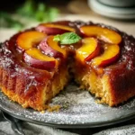 Bourbon Peach Upside-Down Cake