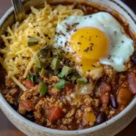 Breakfast Chili and Eggs