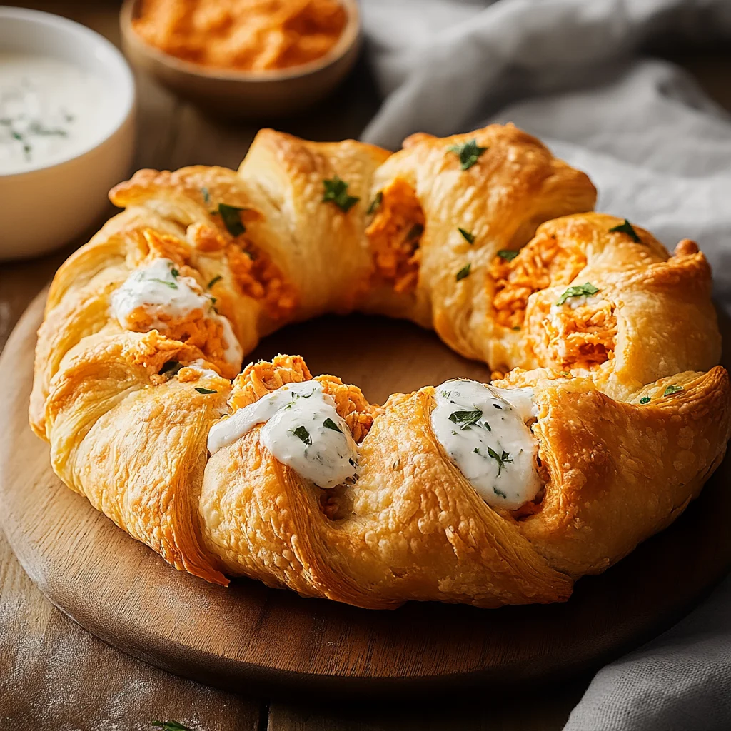 Buffalo Chicken Crescent Ring