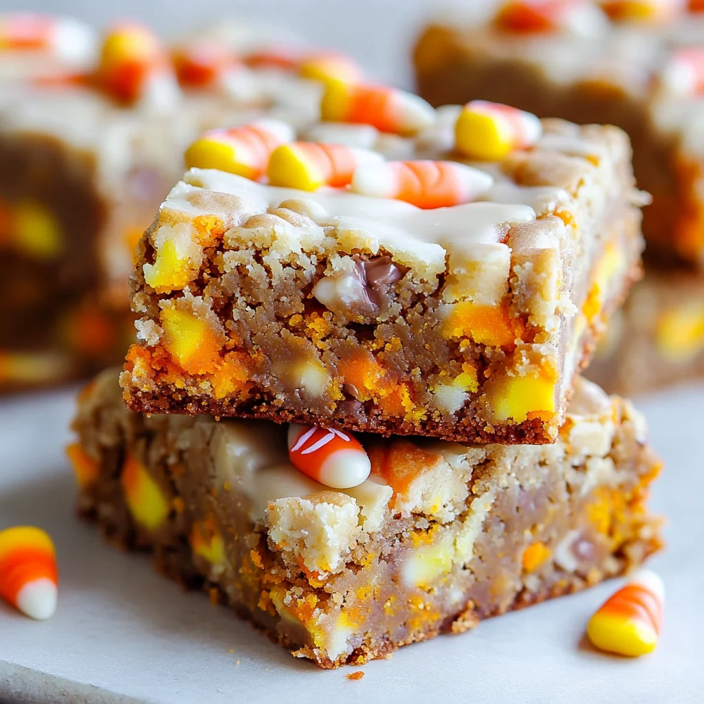 Candy Corn Blondies