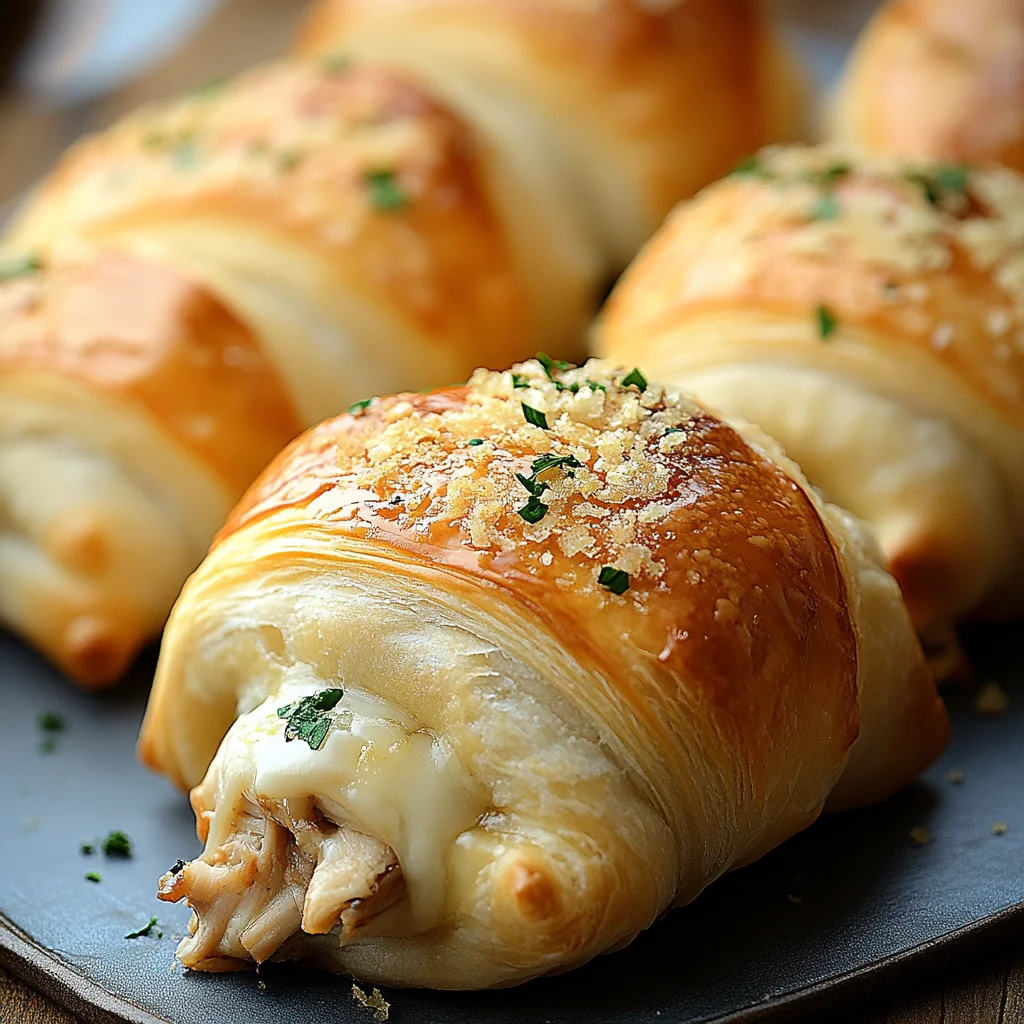 Cheesy Chicken Crescent Rolls