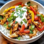 Chicken Fajita Rice Bowls
