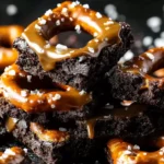 Dark Chocolate Salted Caramel Pretzel
