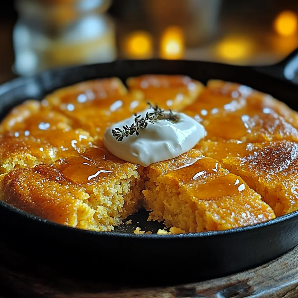 Honey Butter Skillet Cornbread – The Perfect Side Dish!