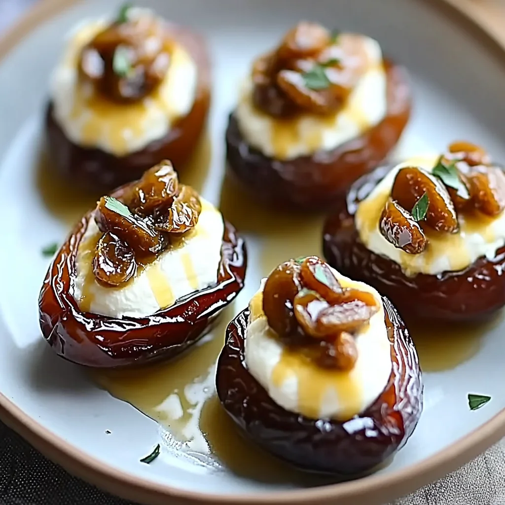 Mascarpone Stuffed Dates Maple