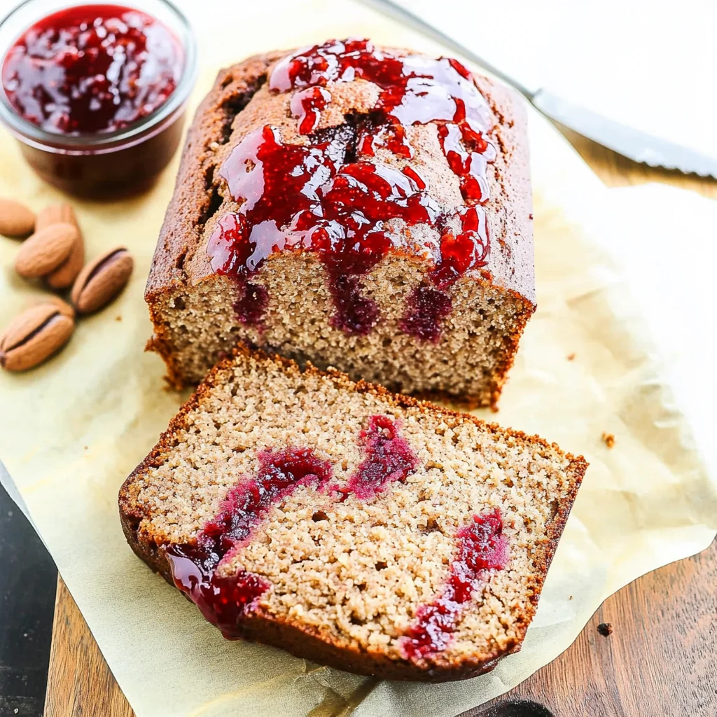Peanut Butter & Jelly Banana Bread Recipe