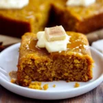Pumpkin Cornbread with Cinnamon Honey Butter