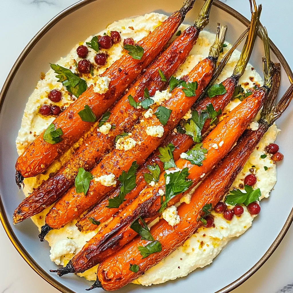 Roasted Carrots with Vegan Ricotta