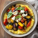 Roasted Ratatouille with Creamy Goat Cheese Polenta