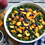 Summer Peach & Blueberry Kale Salad