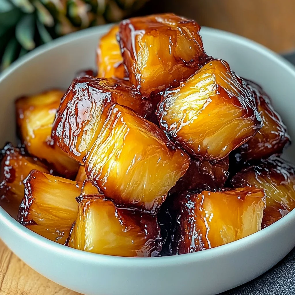 Air Fryer Caramelized Pineapple - Easy & Sweet Treat
