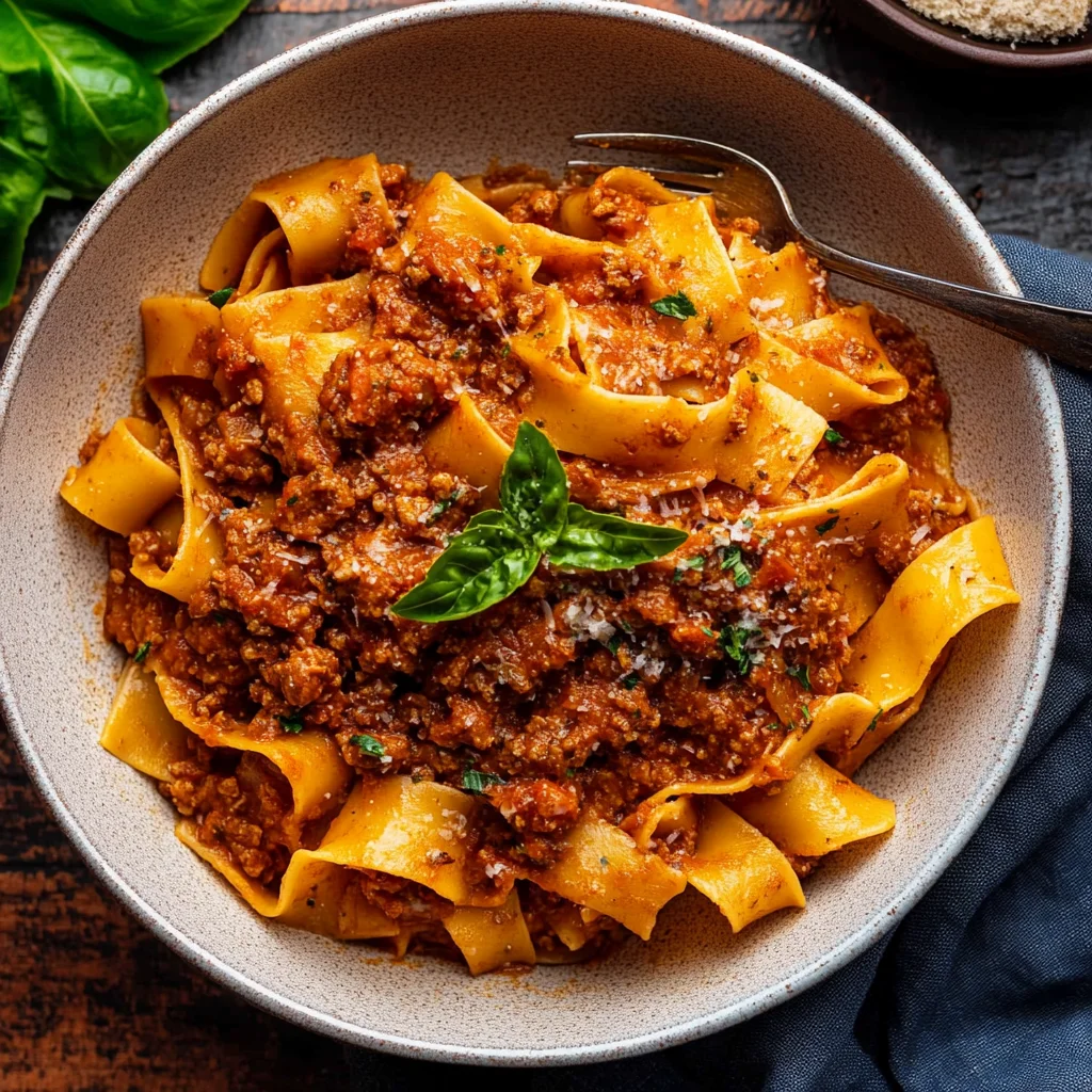 Authentic Pappardelle Bolognese (ragù alla bolognese)