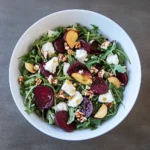 Beet and Goat Cheese Arugula Salad