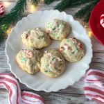 Candy Cane Whipped Shortbread Cookies | Easy and Delicious