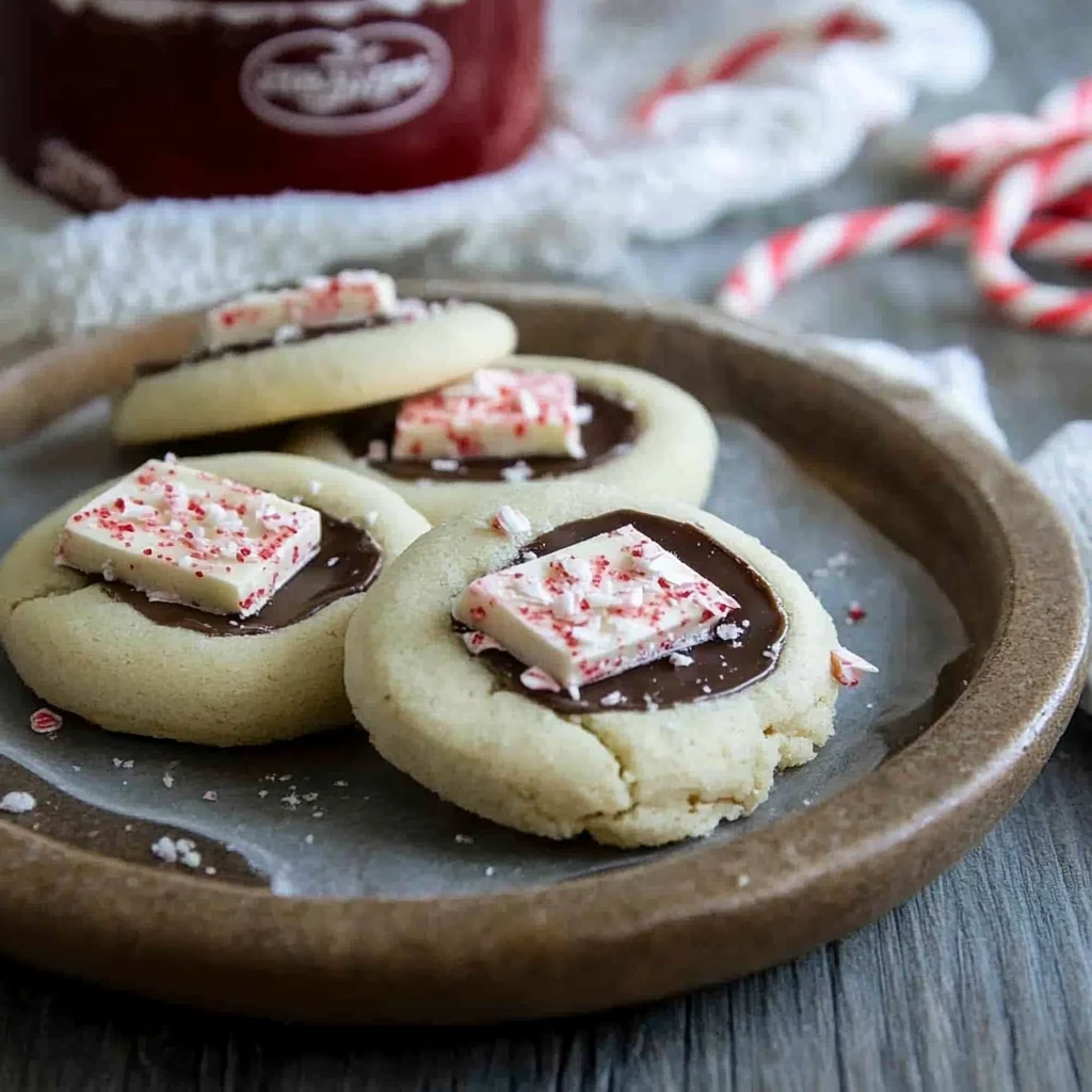 Chocolate Peppermint Bark Sugar Cookies