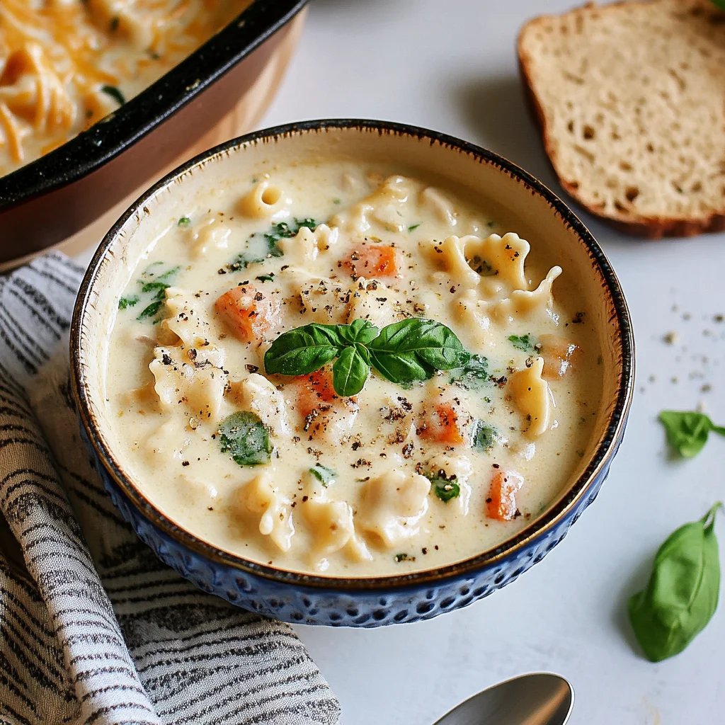 Creamy Chicken Lasagna Soup