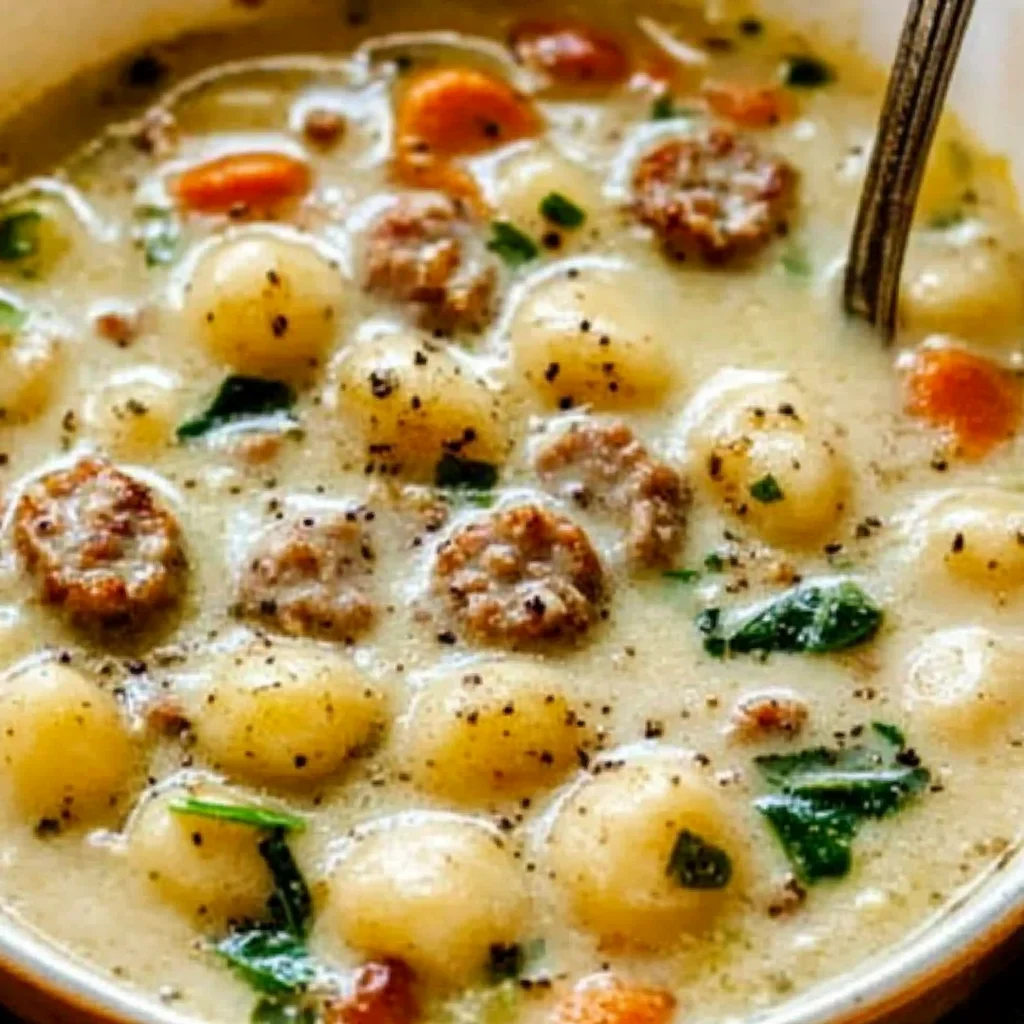 Creamy Sausage Gnocchi Soup
