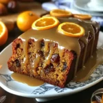 Date and Orange Loaf Cake with Orange Glaze