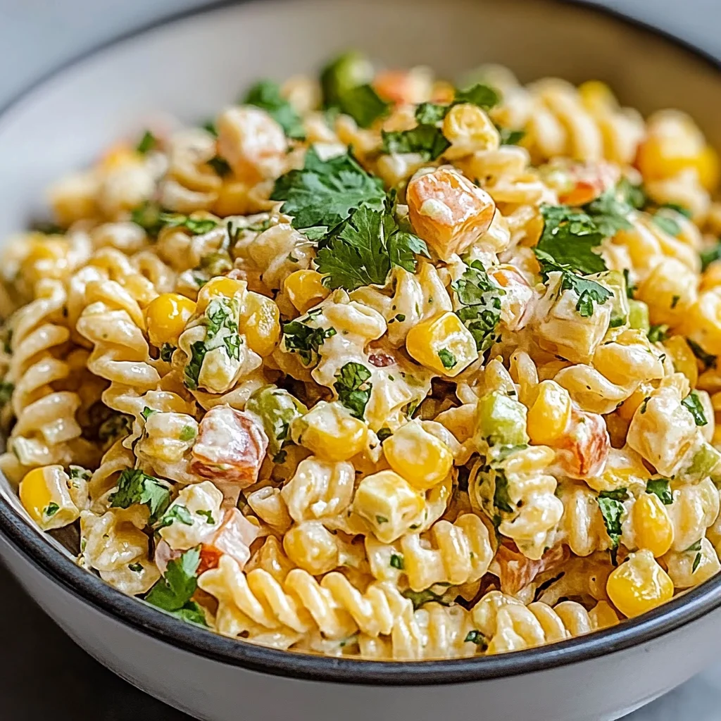 Easy Mexican Street Corn Pasta Salad